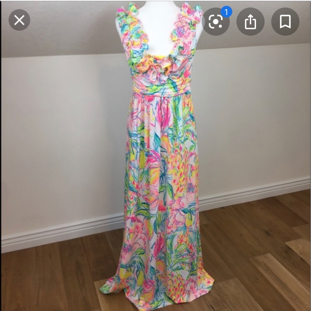 ISO Lilly Pulitzer Leena Maxi Fiesta Bamba Large